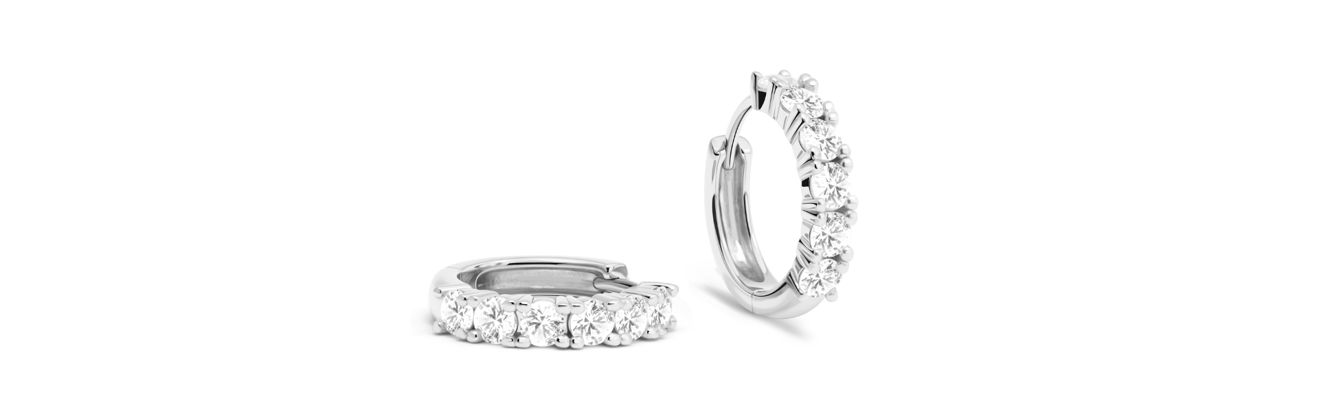 diamond hoop earrings