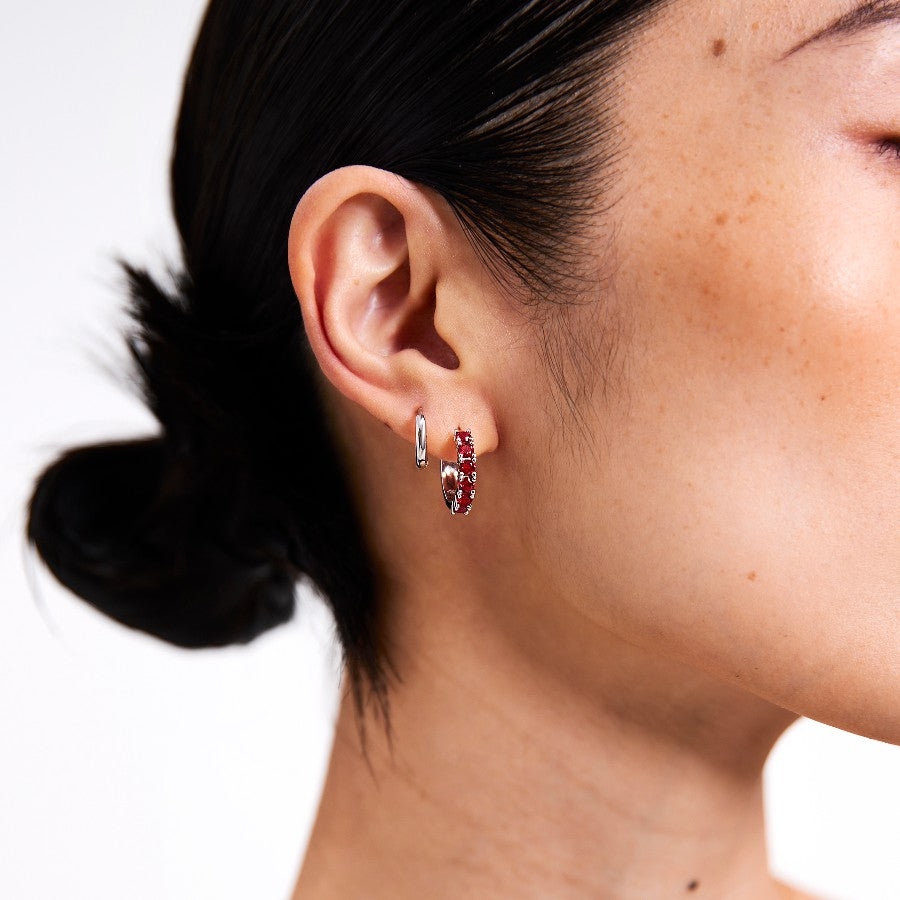 Glint Loop Sapphire Hoops