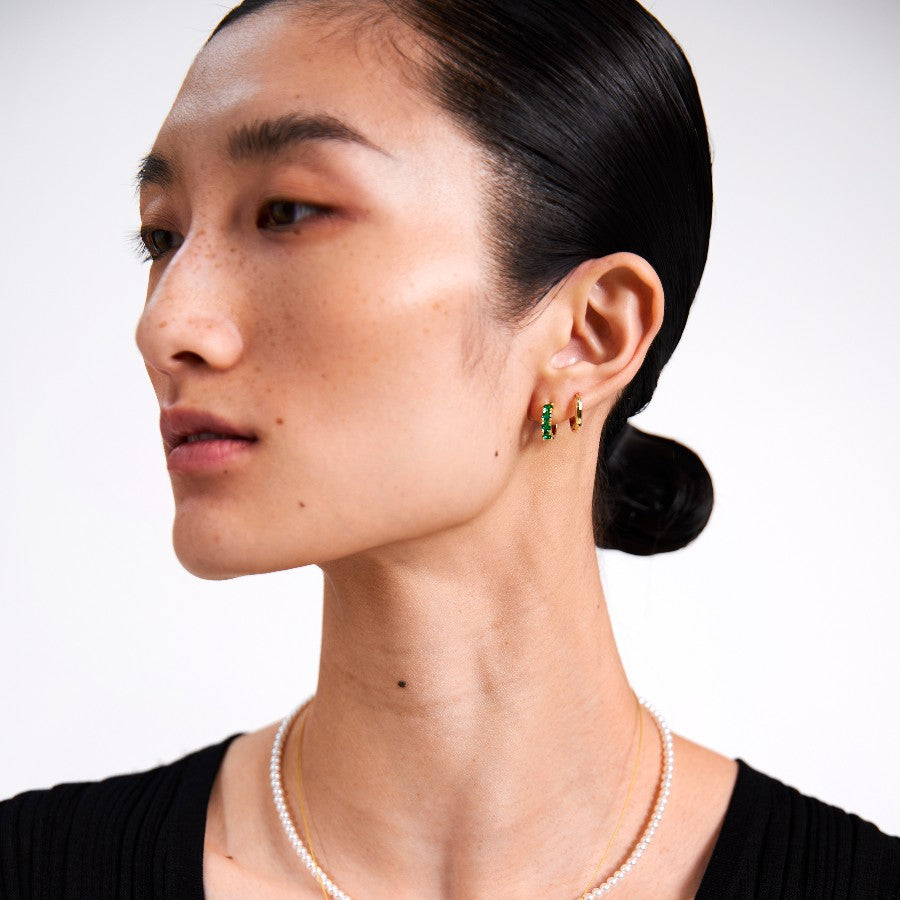 Glint Loop Sapphire Hoops