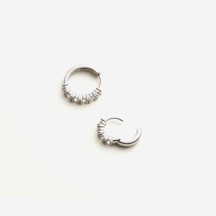 Glint Loop Sapphire Hoops