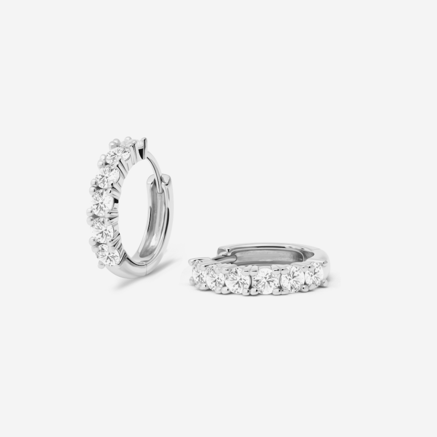 Glint Loop Sapphire Hoops