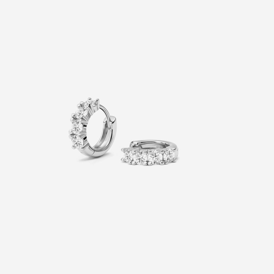 Glint Loop Sapphire Hoops