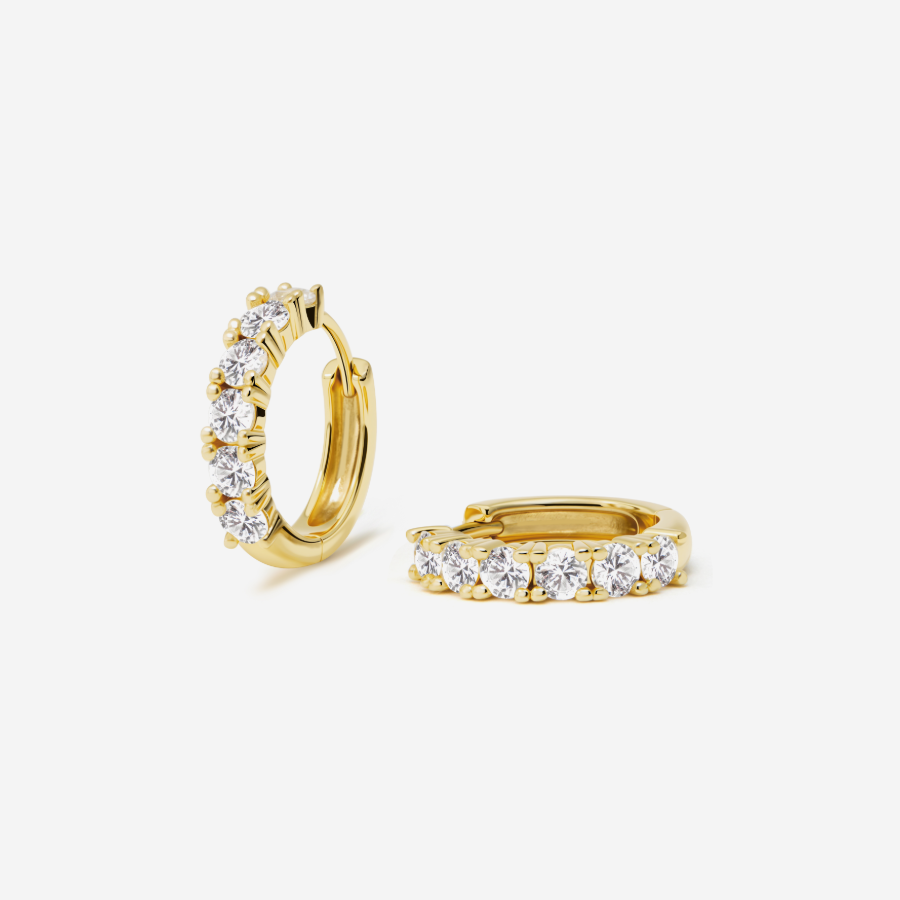 Glint Loop Sapphire Hoops