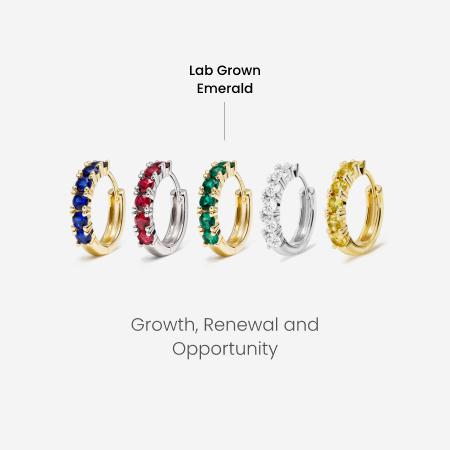 Glint Loop Sapphire Hoops