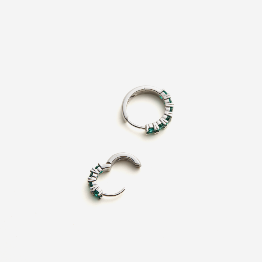 Glint Loop Sapphire Hoops
