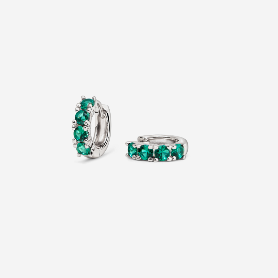 Glint Loop Sapphire Hoops