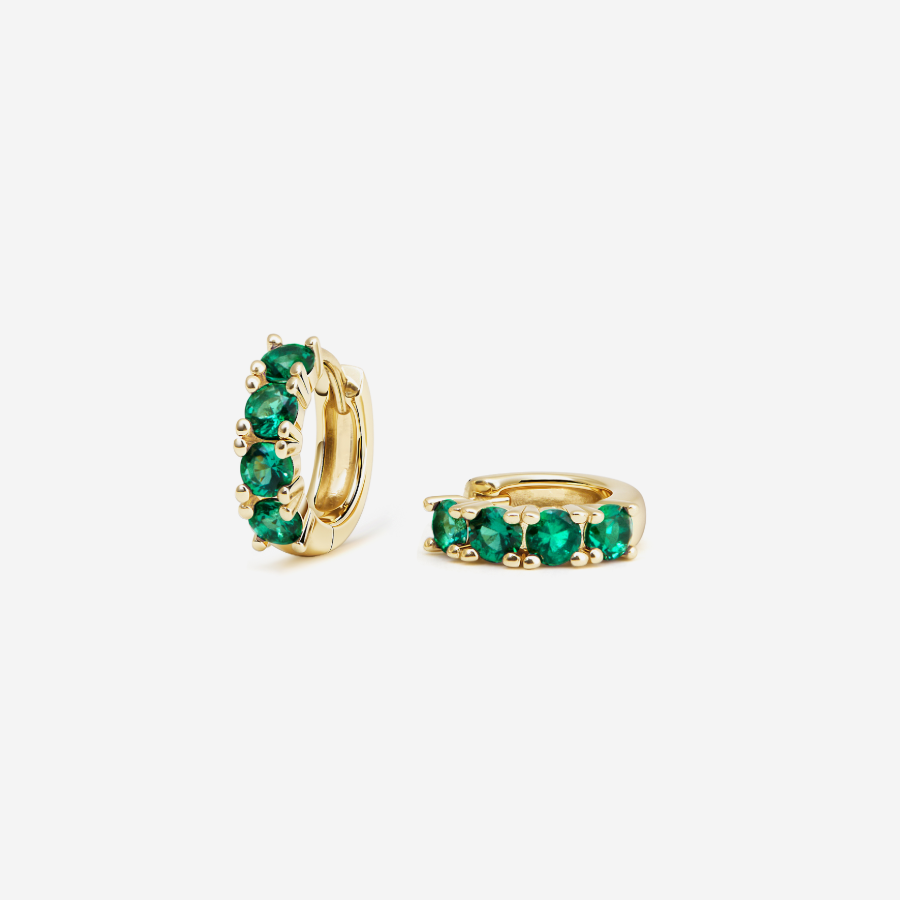 Glint Loop Sapphire Hoops
