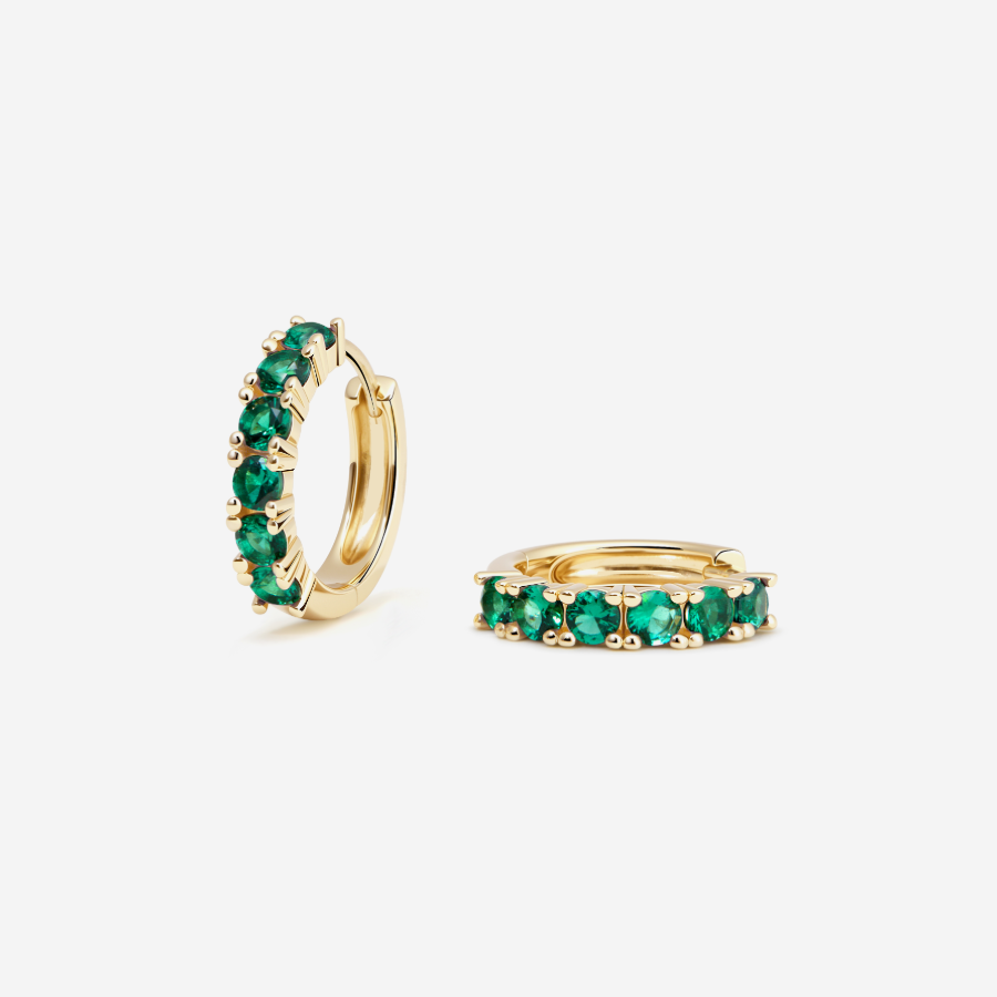 Glint Loop Sapphire Hoops