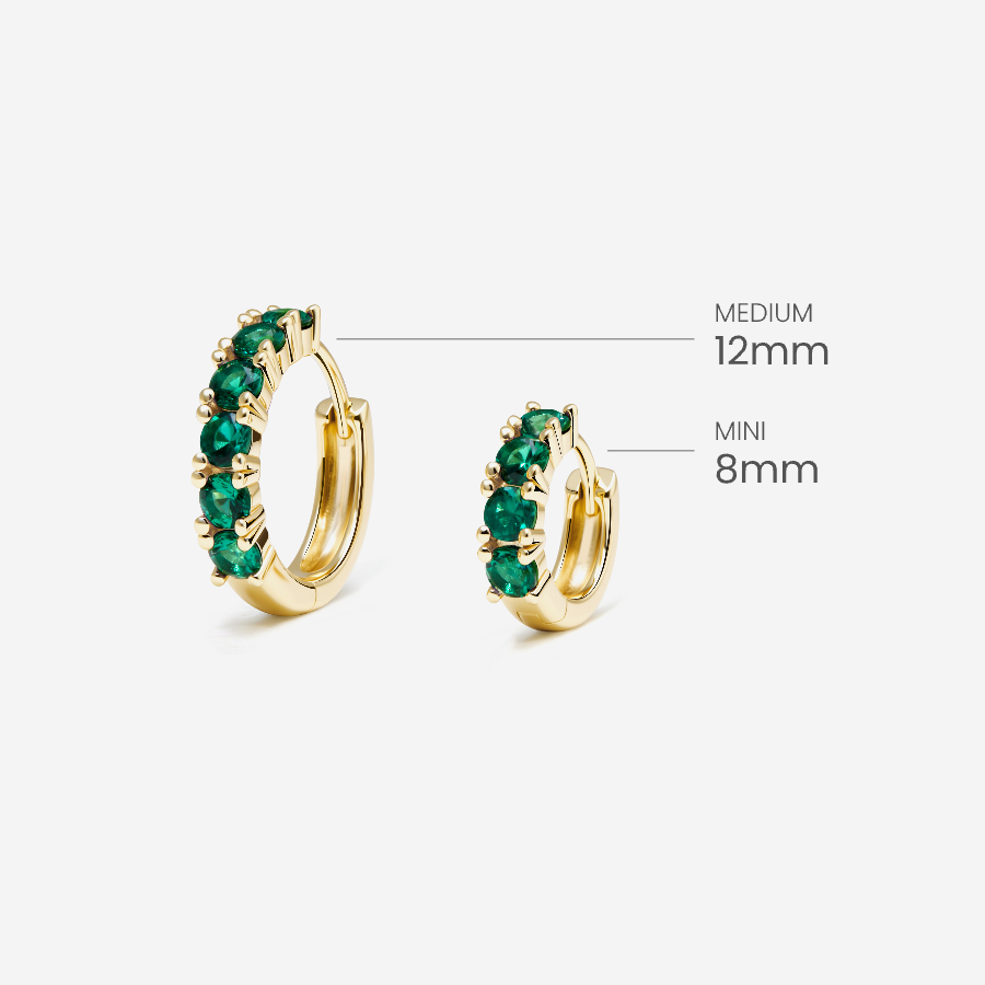 Glint Loop Sapphire Hoops