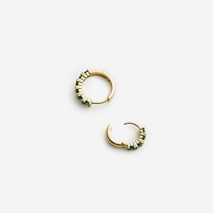 Glint Loop Sapphire Hoops