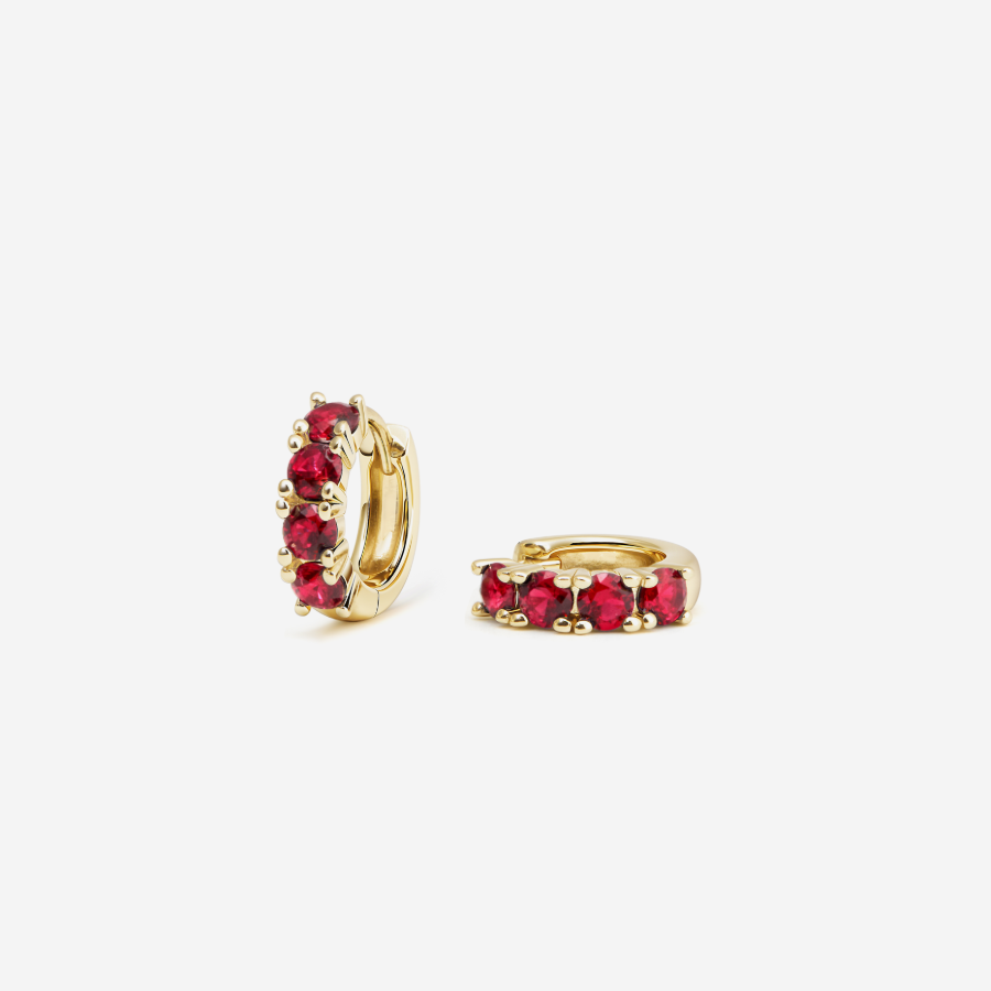 Glint Loop Sapphire Hoops
