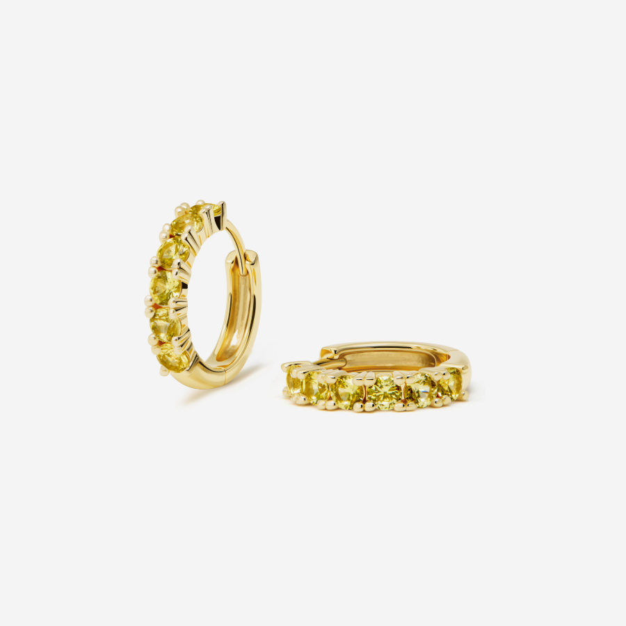 Glint Loop Sapphire Hoops