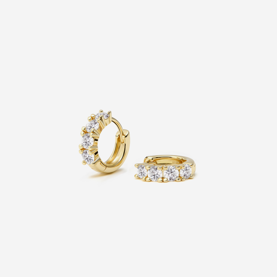 Glint Loop Sapphire Hoops