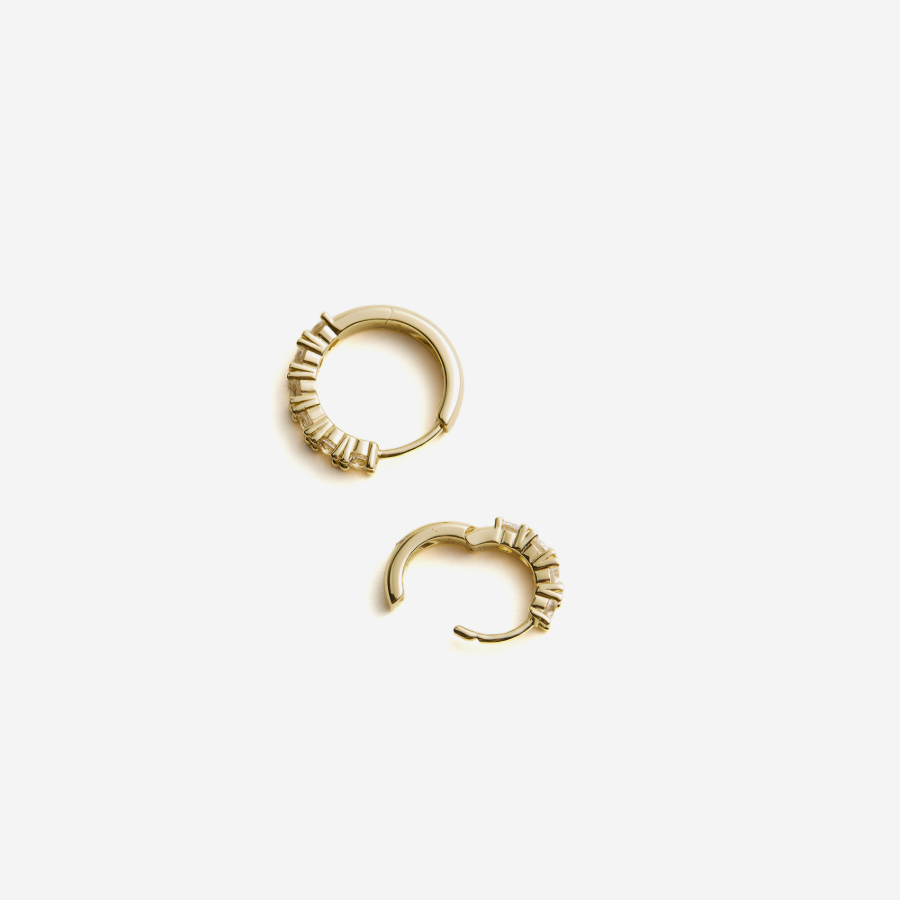 Glint Loop Sapphire Hoops
