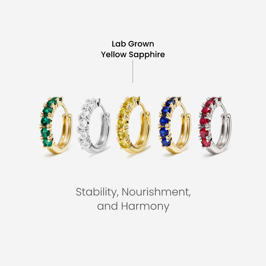 Glint Loop Sapphire Hoops