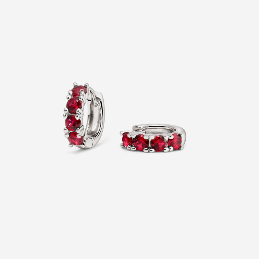 Glint Loop Sapphire Hoops