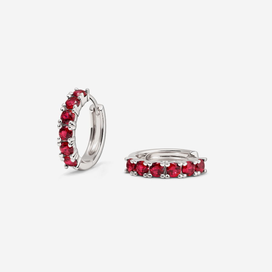 Glint Loop Sapphire Hoops