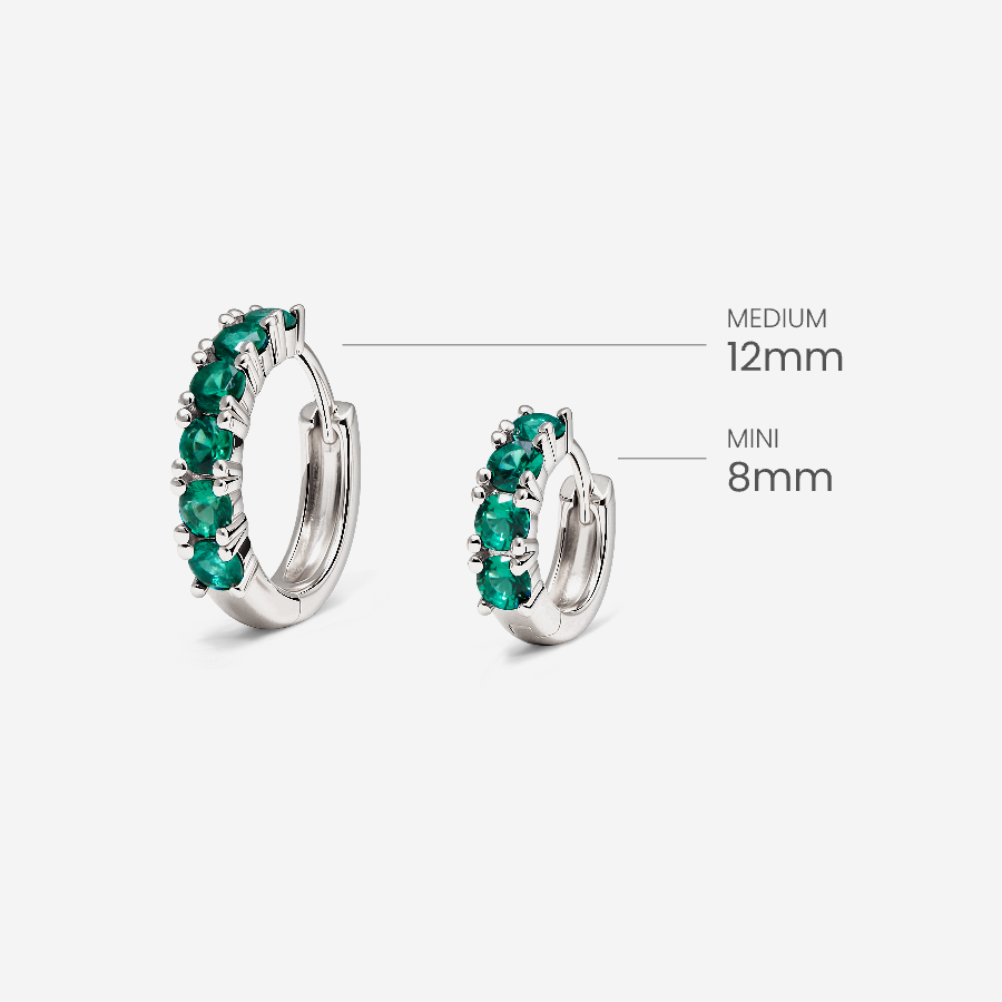 Glint Loop Sapphire Hoops
