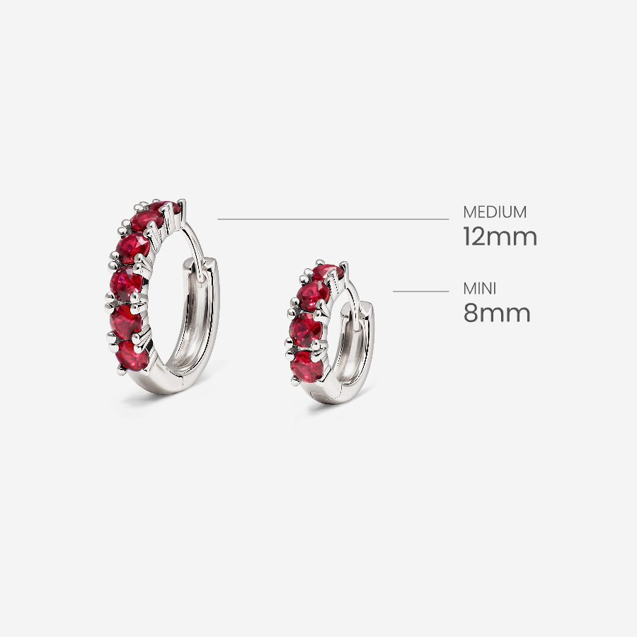 Glint Loop Sapphire Hoops