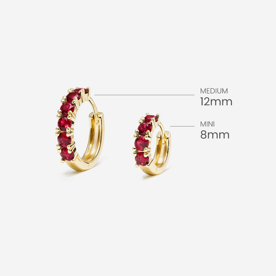 Glint Loop Sapphire Hoops