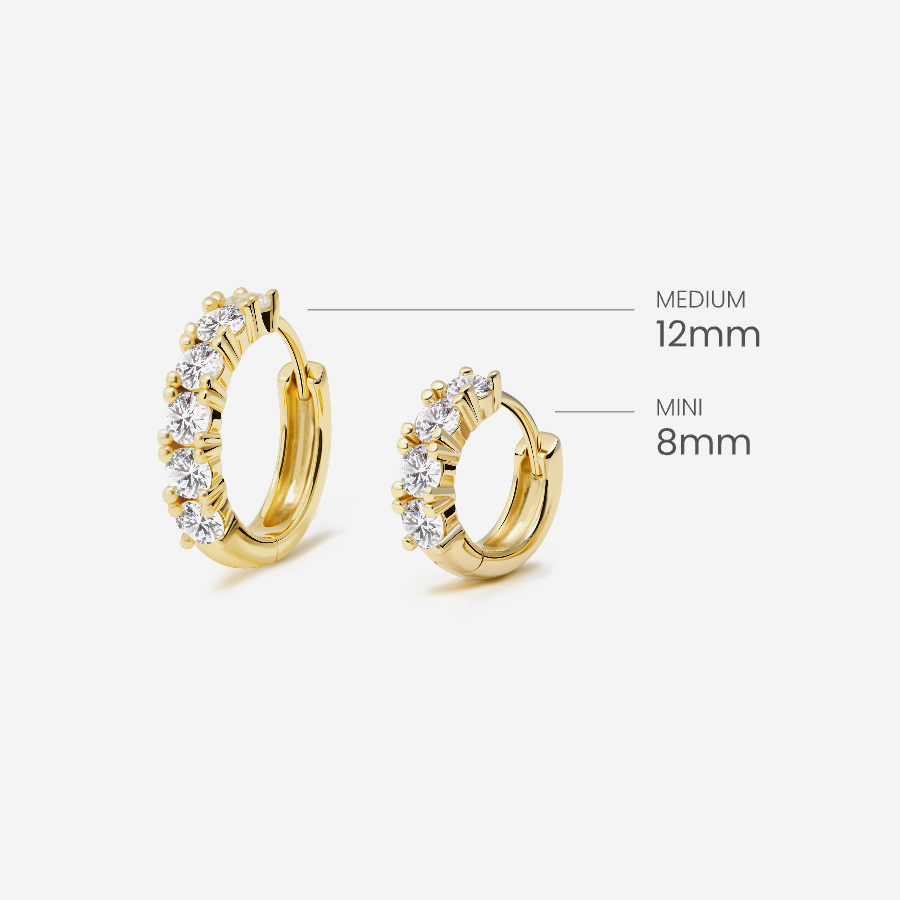Glint Loop Sapphire Hoops