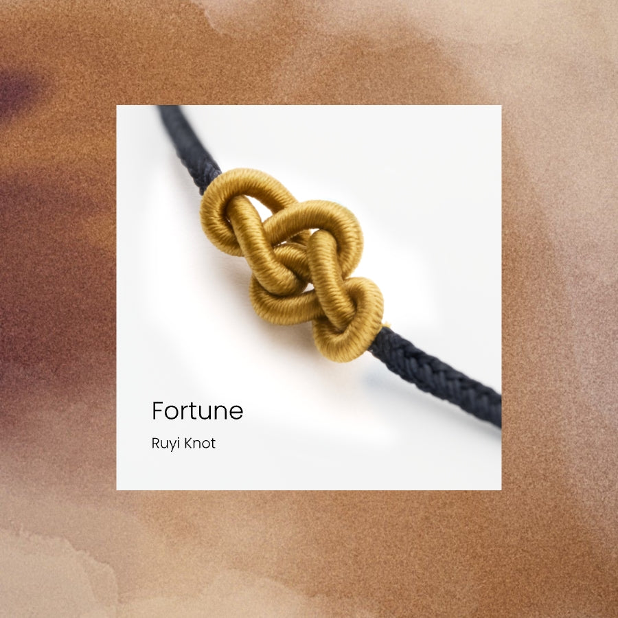 Black String Bracelets - Chinese Knot Series