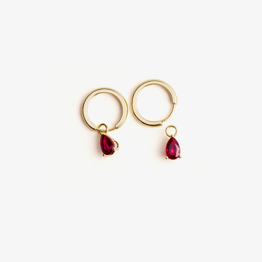 Lab Grown Sapphire Earring Charm