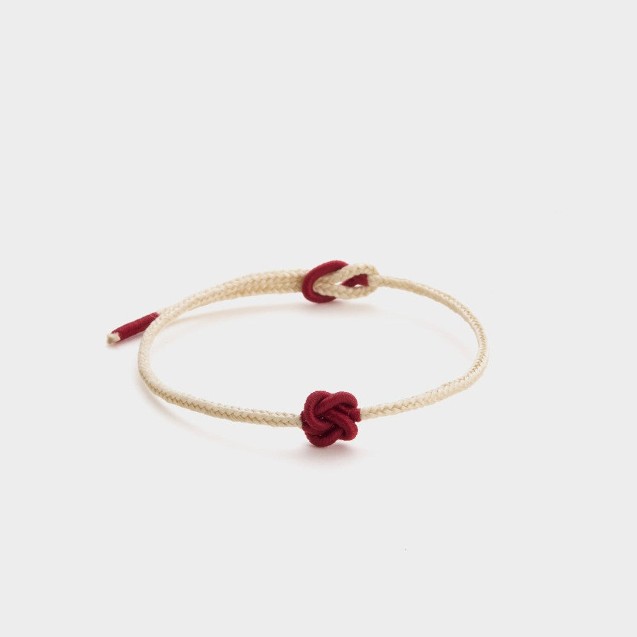White String Bracelets - Chinese Knot Series (210mm)