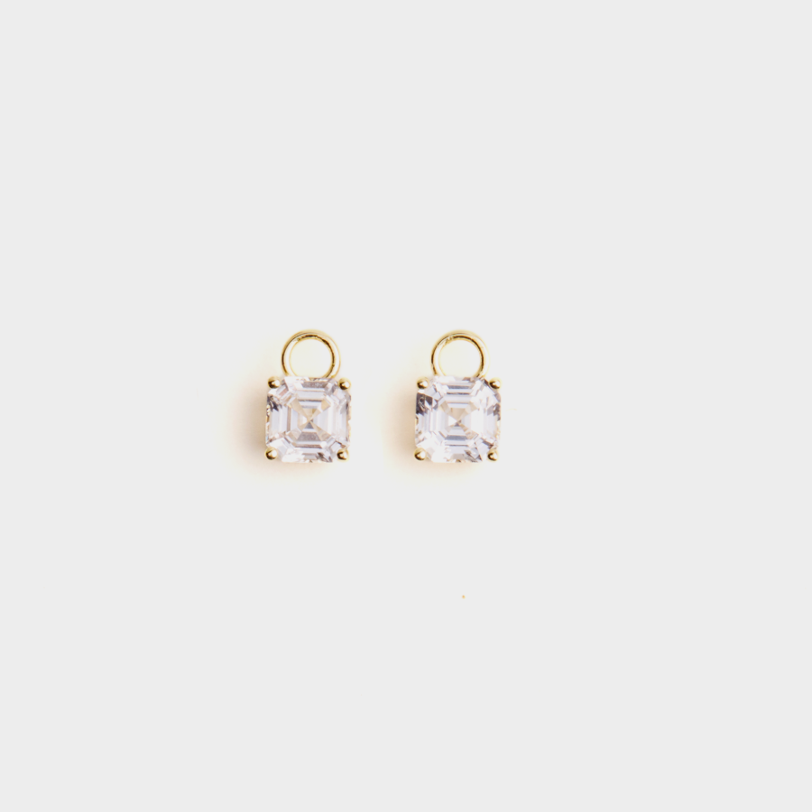 Lab Grown Sapphire Earring Charm