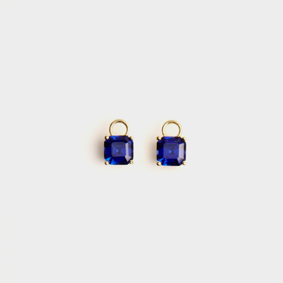 Lab Grown Sapphire Earring Charm