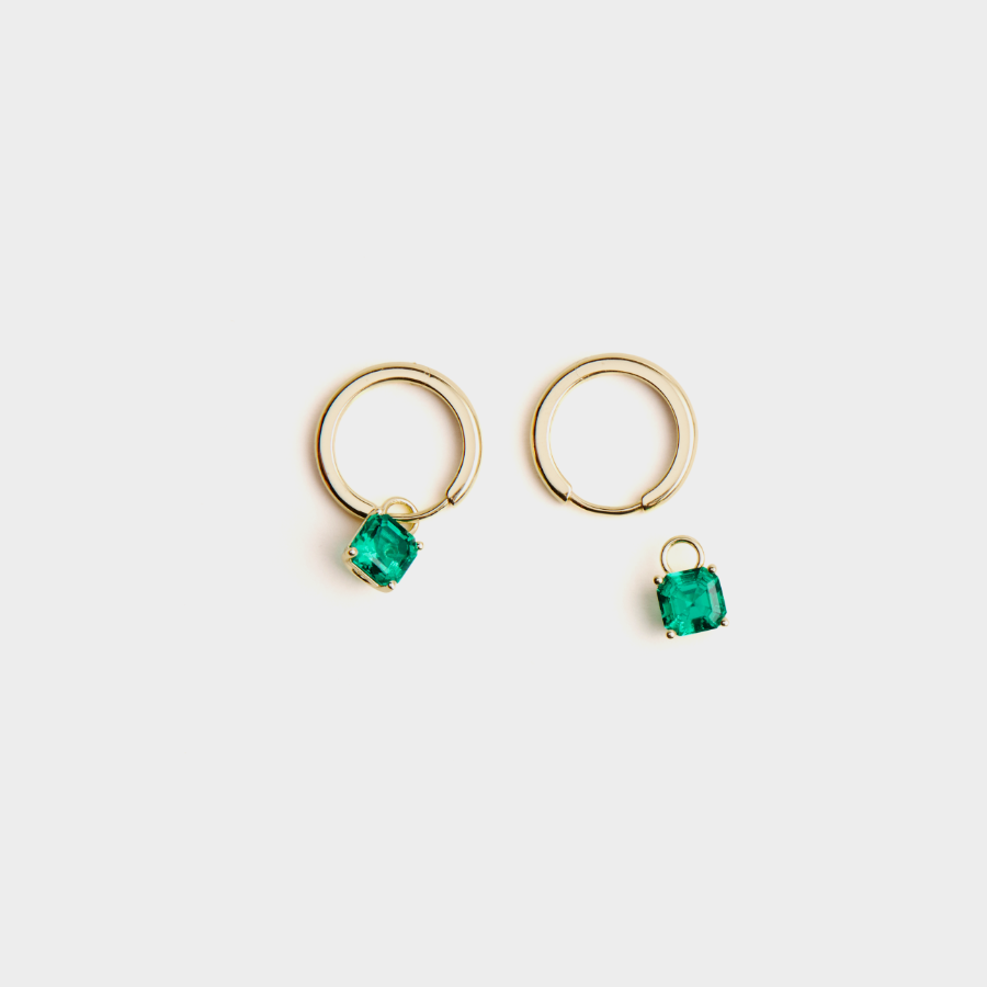 Lab Grown Sapphire Earring Charm