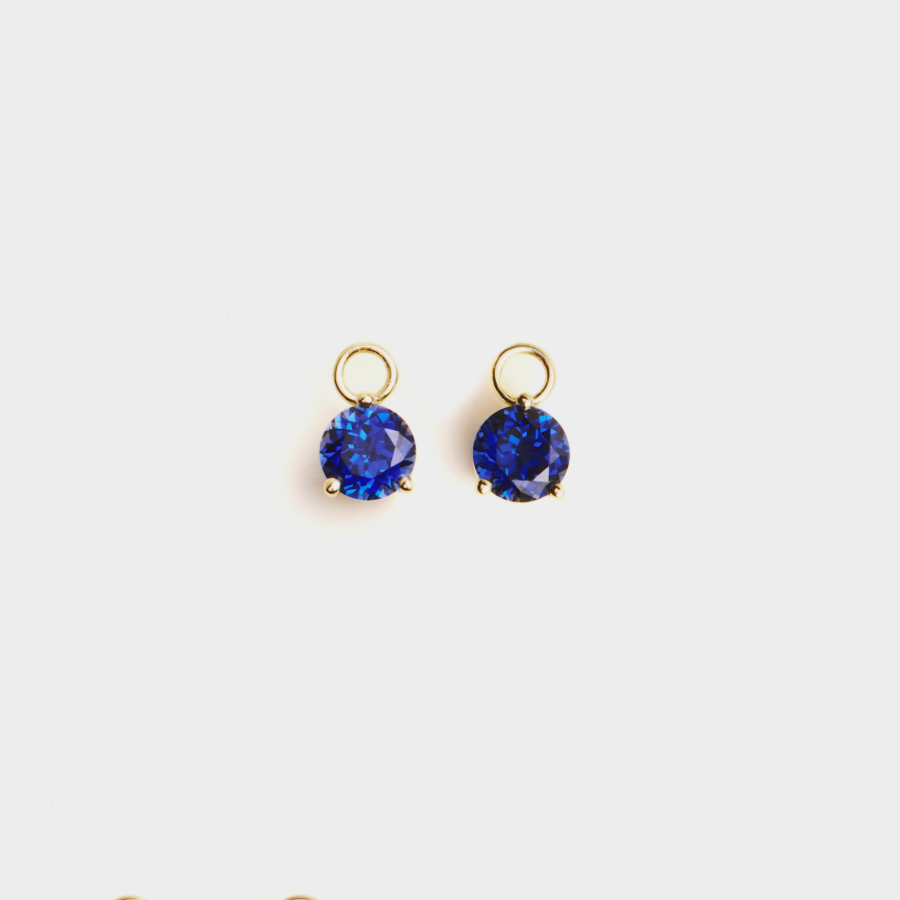 Lab Grown Sapphire Earring Charm