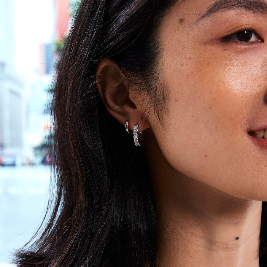 Glint Loop Sapphire Hoops