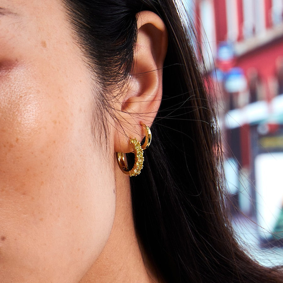 Glint Loop Sapphire Hoops