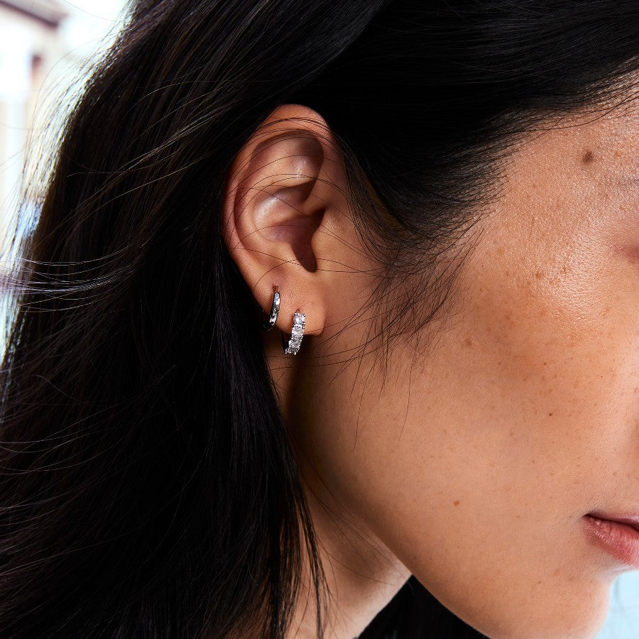 Glint Loop Sapphire Hoops