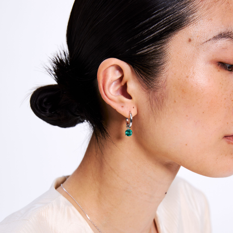 Lab Grown Sapphire Earring Charm