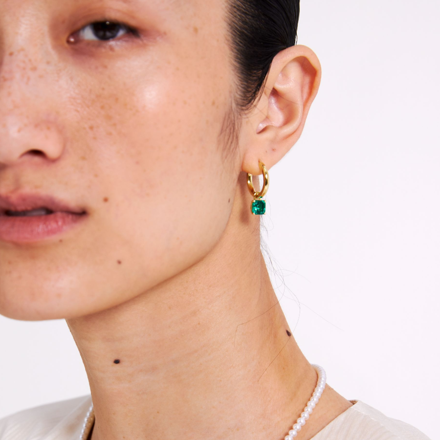 Lab Grown Sapphire Earring Charm