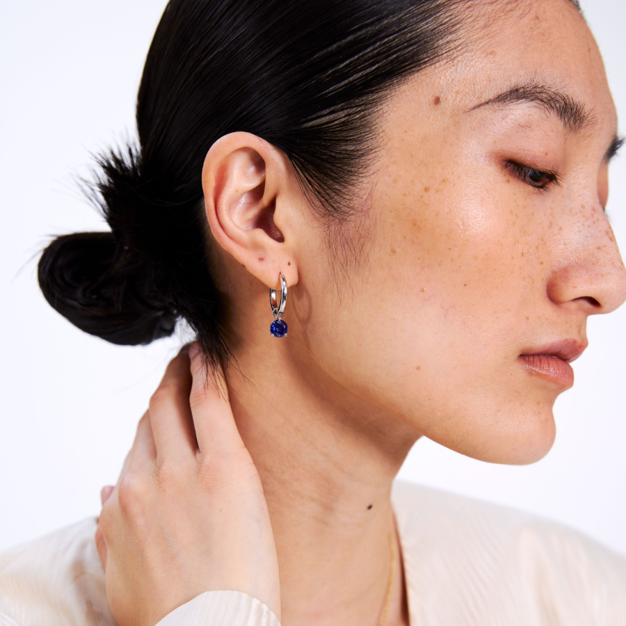 Lab Grown Sapphire Earring Charm