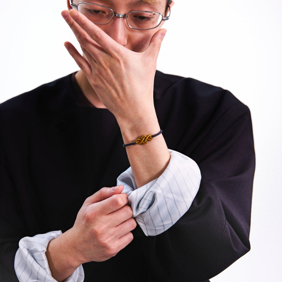 Black String Bracelets - Chinese Knot Series