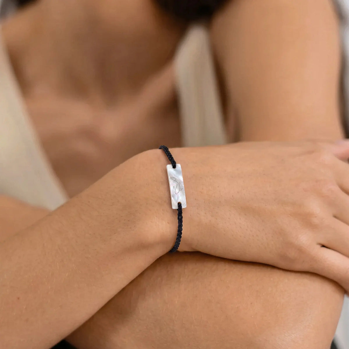 Lucky Bracelet with Mother-of-Pearl Charm