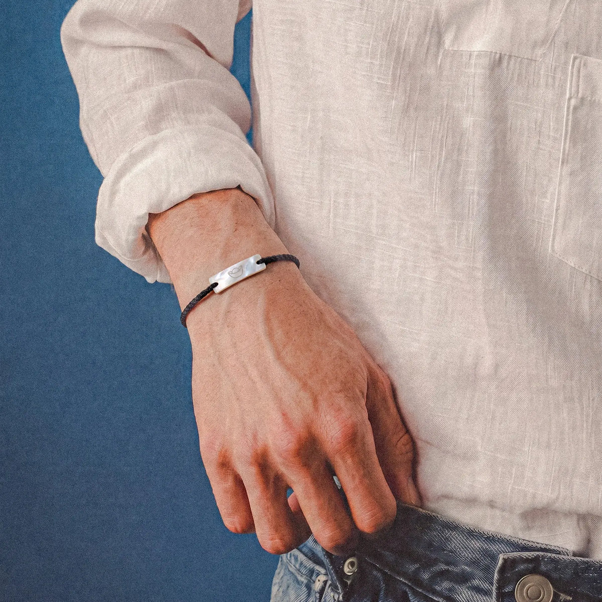 Lucky Bracelet with Mother-of-Pearl Charm