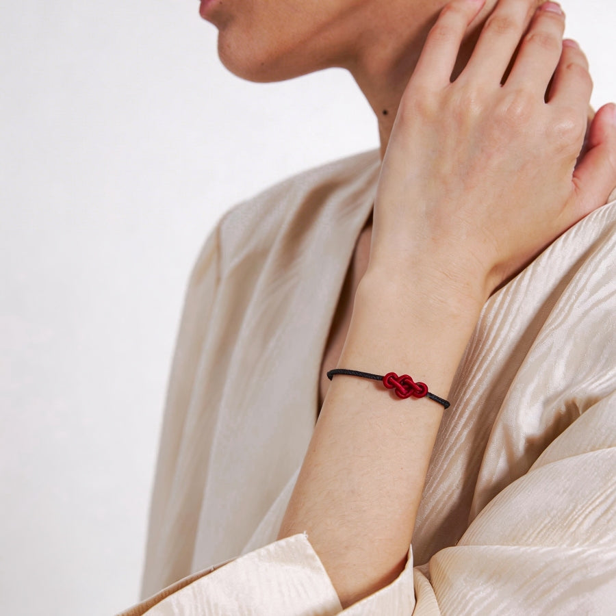Black String Bracelets - Chinese Knot Series